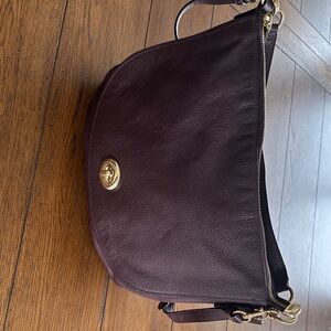 Coach Dark Brown Leather Crossbody Bag